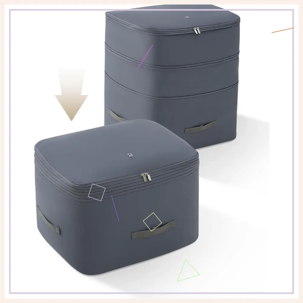 

Набор из 3-х компрессионных мешков для хранения одеял, 136 л, для одеял и пледов, ультракомпактный органайзер для экономии места