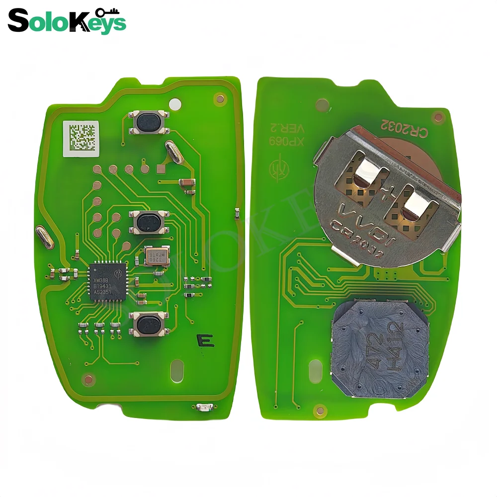 SOLOKEYS XZHY84EN VVDI Xhorse specjalny klucz płytka drukowana wyłącznie dla inteligentny klucz samochodowy Hyundai z obudowa kluczyka baterią i LOGO