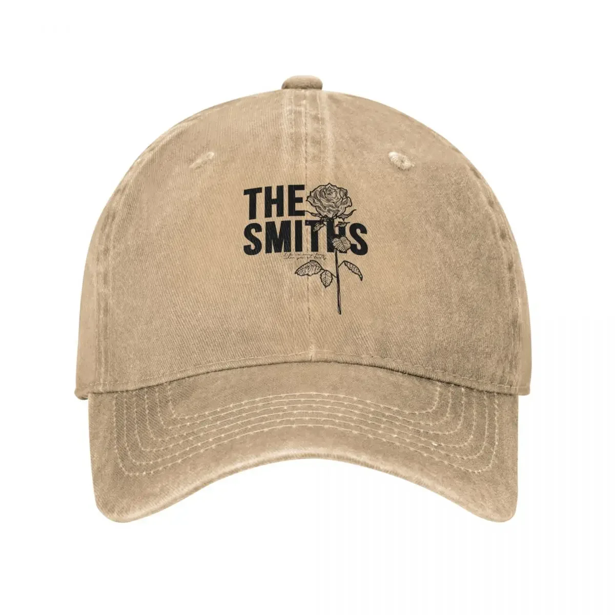 The Smiths Roses Baseball Cap Retro Distressed Washed Indie Punk Rock Band Snapback Hat Unisex Style Outdoor Activities Caps Hat