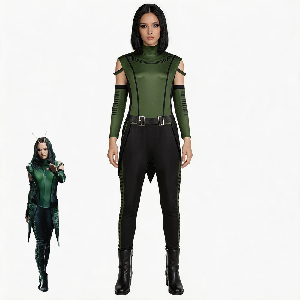 Mantis Cosplay Costume Guardians of the Galaxy 3 Jumpsuit Women Superhero Bodysuit Halloween Carnival Comic Con Outfit Full Set