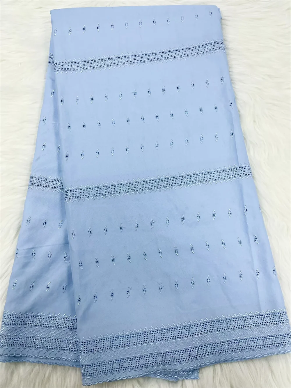 

African 100% Cotton Lace Fabric Dubai 2026 High Quality Nigerian French Dry Lace Swiss Voile Lace Fabric for Diy Sew Men 5Yards