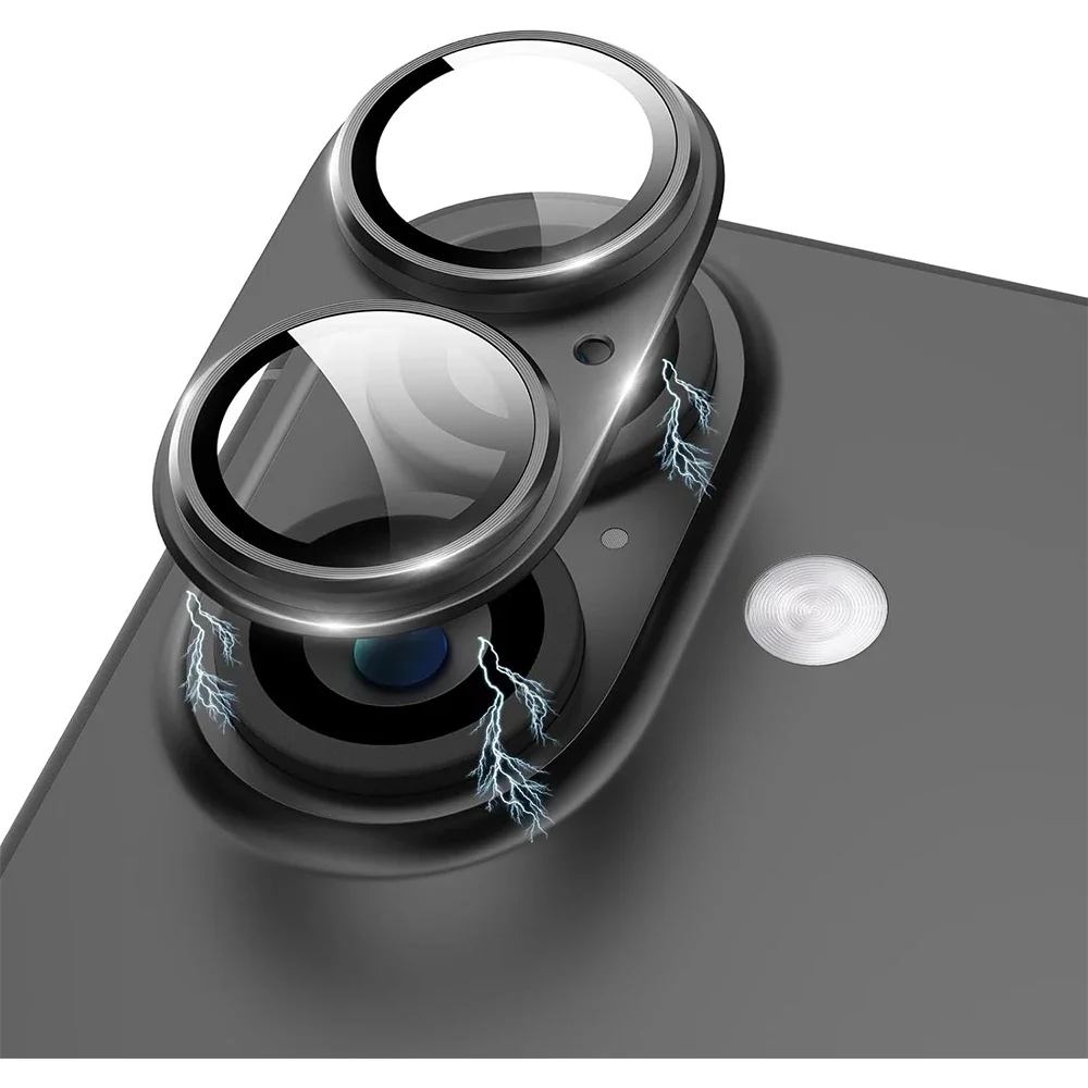 

Aluminium Metal Camera Lens Protector Cover For IPhone 16 Plus 15 Pro Max 14 13 Mini 12 16Plus Protection Flim Phone Accessories