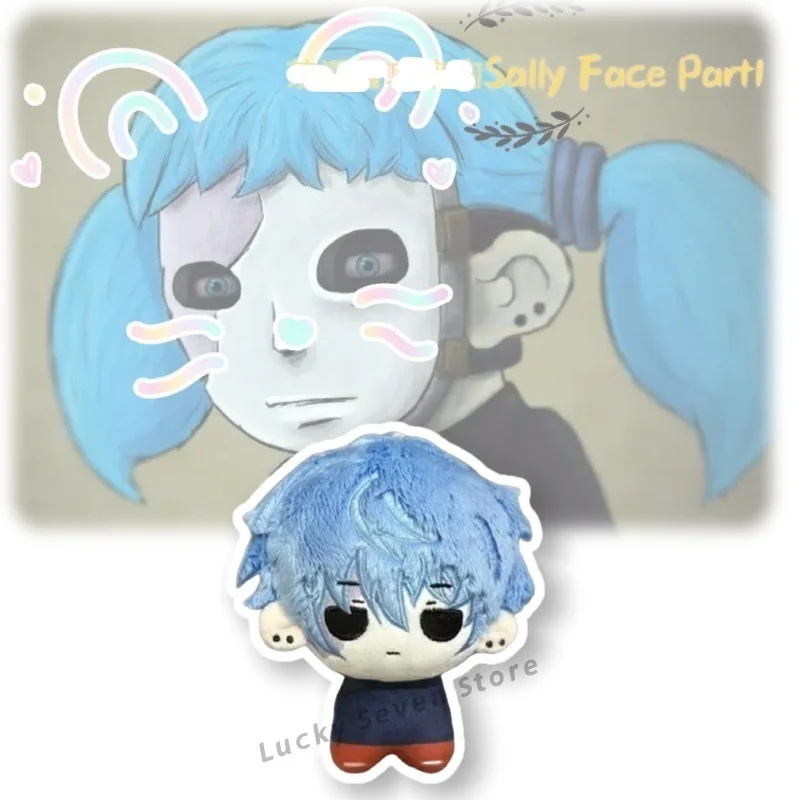 

New Sally Face Pendant Plush Doll Toy 10CM Cartoon Cute Soft Sally Face Plush Dolls Toy Game Periphery For Kid Festival Gift