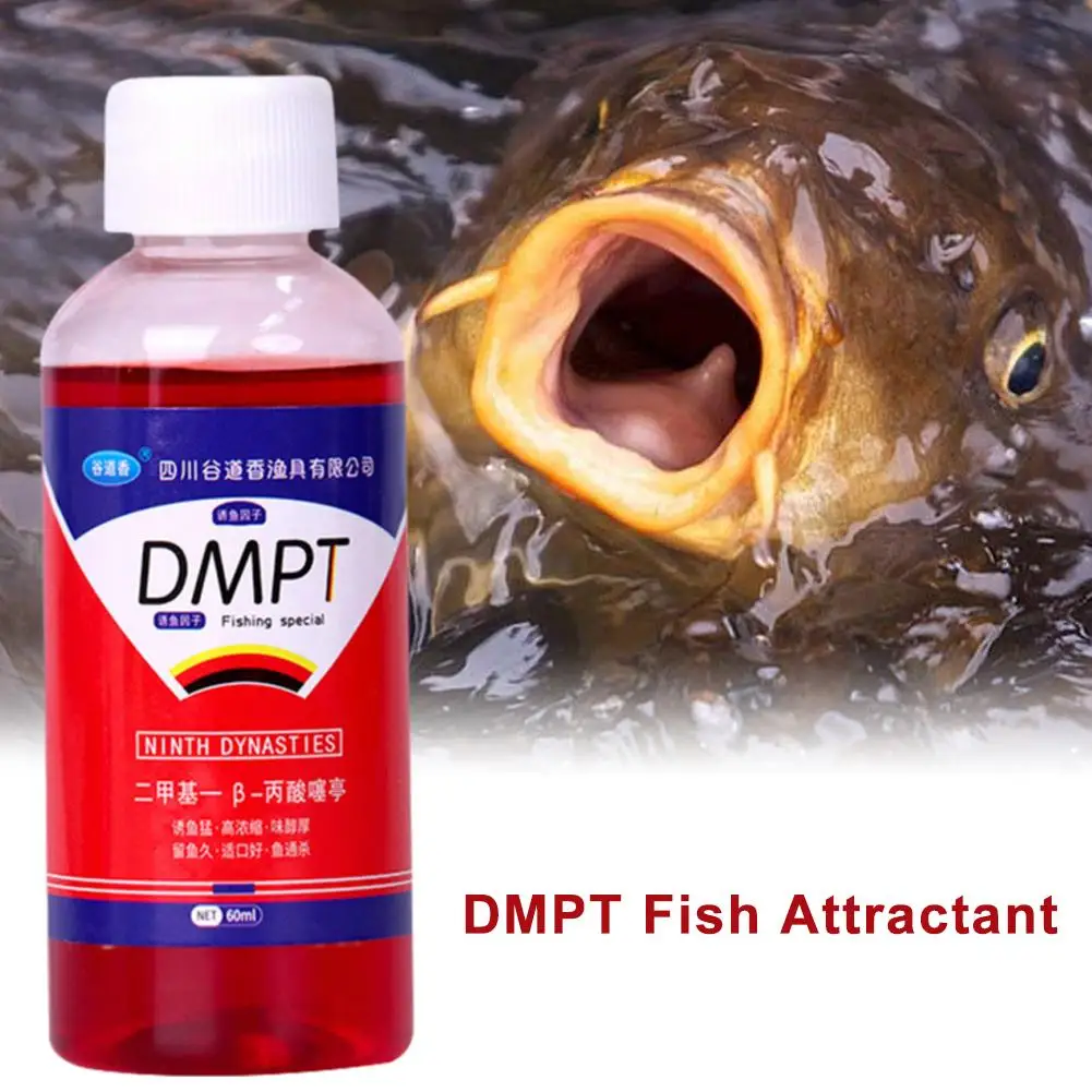 60ml NEW DMPT Fish Attractant For Crucian Carp Grass Carp Fishing Bait Lures Wild Fishing Accessories N3F1