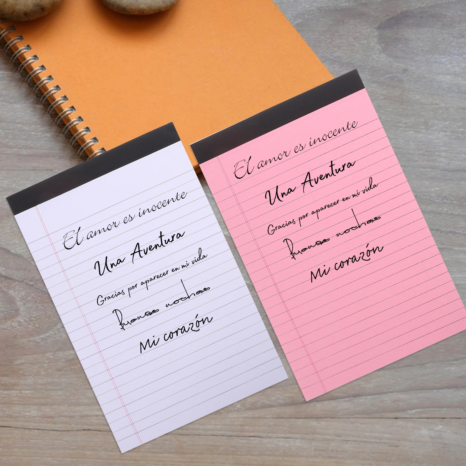 

4pcs Colored Legal Lined Writing Pads Memo Notebooks Sticky Paper Pads For School Office Business Collage Ruled Notebooks Small