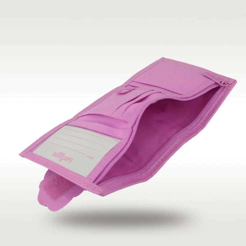 محفظة أطفال بنات كول كاندي أرنب محفظة جلدية مجلد ثلاث طبقات حافظة للبطاقات محفظة نسائية للعملات المعدنية 5 بوصة #5