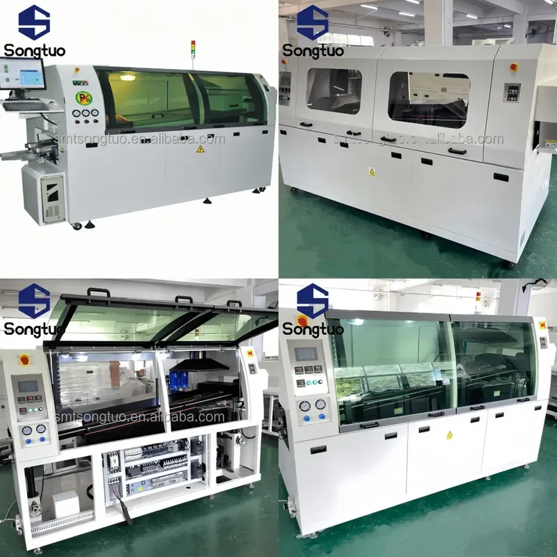 for ST-300 Medium Touch Lead-Free Double Wave Soldering Machine for PCB Assembly Electronic Production Machinery