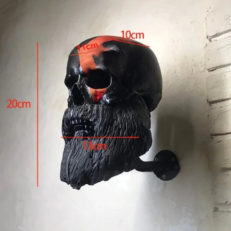 

New Cool Skull Motorcycle Helmet Holder Wall Mounted Adult Helmet Hanger Coat Storage Rack Bicycle Helmet Holder Wall Decor