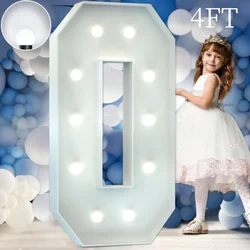 4FT DIY Marquee Light Up Numbers for Daughter's Birthday Decor Mosaic Numbers for Wedding Christmas Gift Foam Board Kit