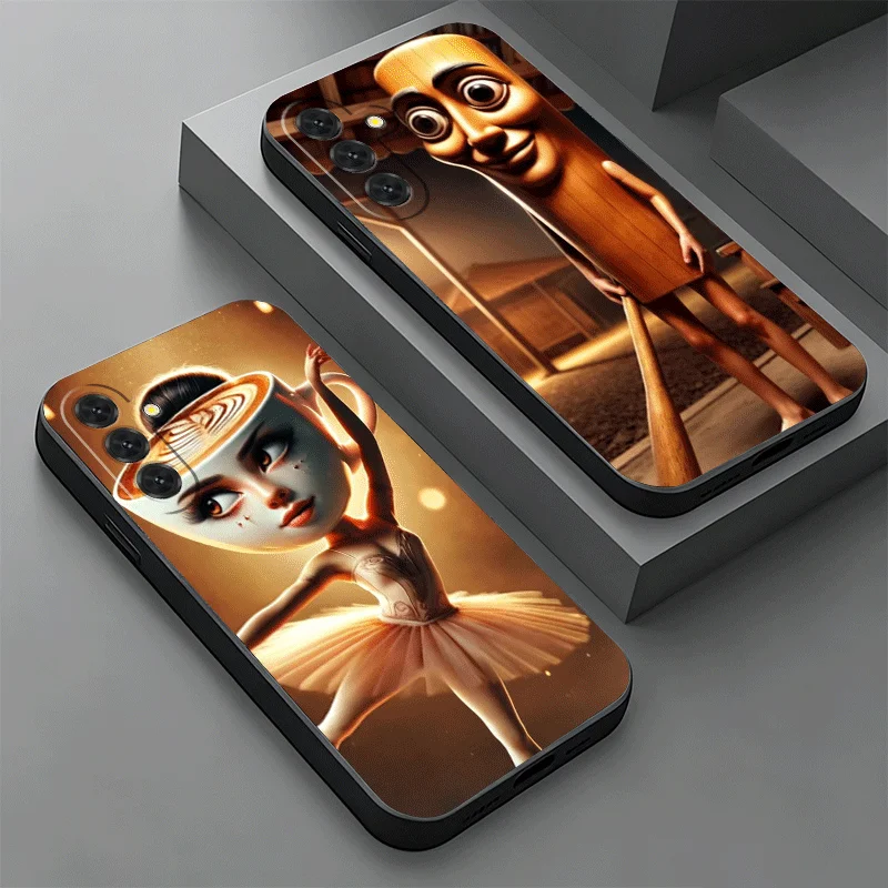 Soft Phone Case For Samsung A17 A37 A57 A16 A36 A56 A15 A35 A55 Italian Brainrot Animals A14 A34 A54 A13 A33 A53 A27 A26 A25 A24