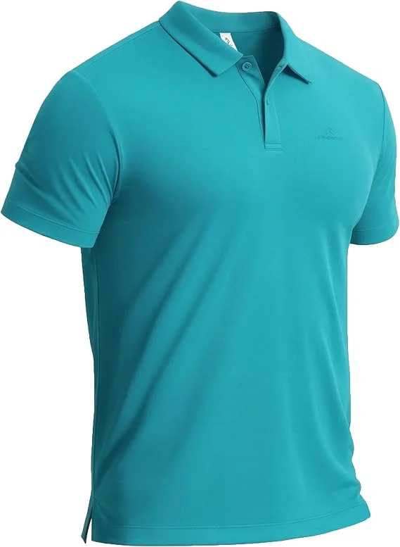 Pioneer Camp Men's Polo Shirts Short Sleeve - Casual & Breathable Golf Shirts for Men - Classic Quick-Dry Shirts with UPF 50+