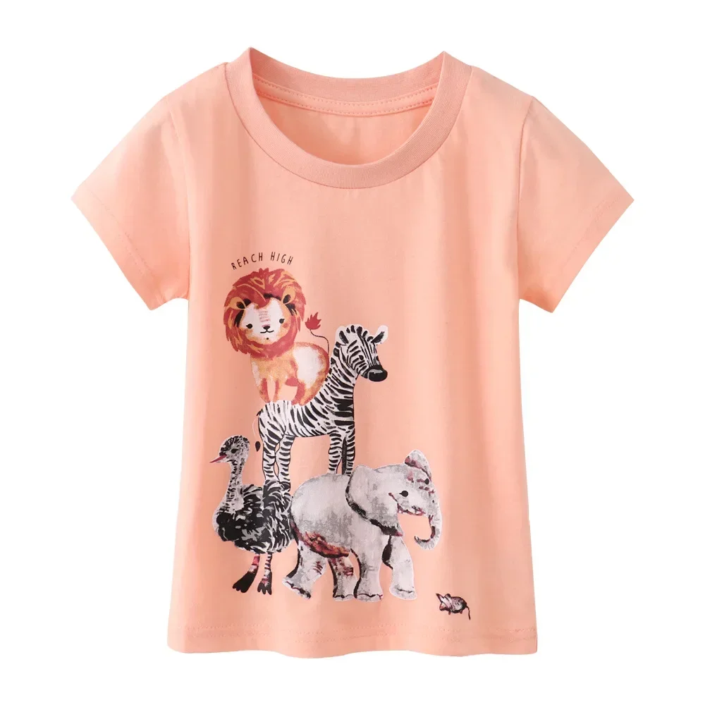 Short-sleeved children's T-shirt girls short-sleeved T-shirt in small children in summer new cartoon children's T-shirt