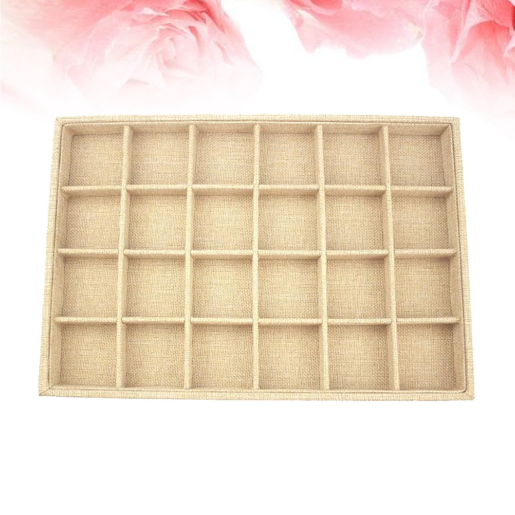 

jewelry tray jewelry showcase display organizer sackcloth showcase showcase for bracelet