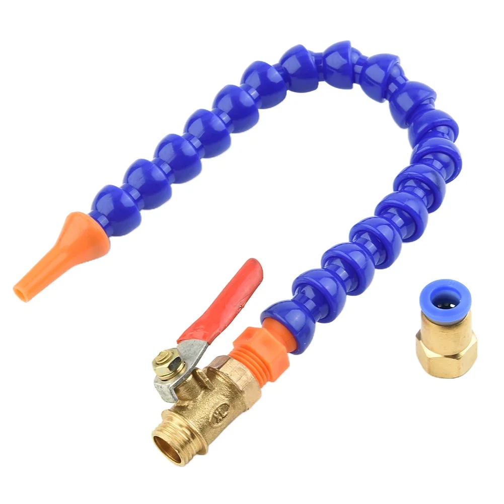 

300mm Flexible Coolant Pipe Water Oil Hose For Lathe Milling CNC Router Single Water Spray Cooler Head Quick Connect