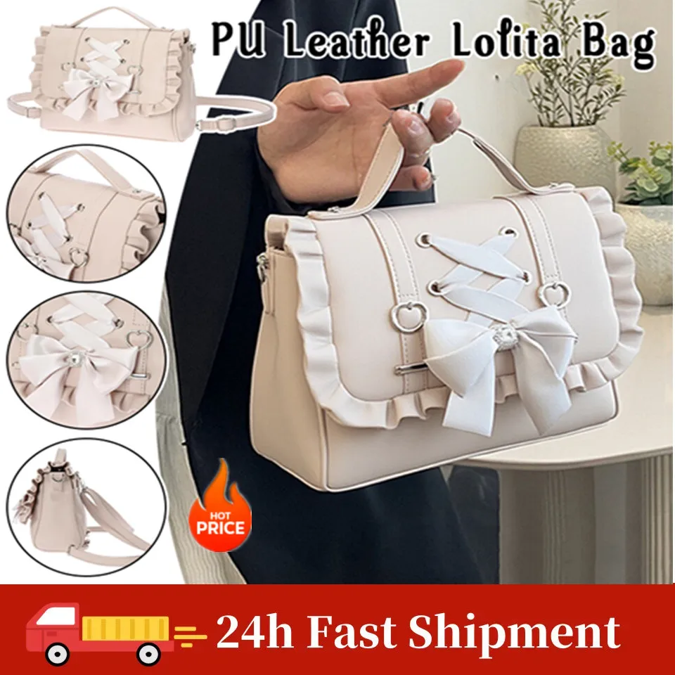 Bag For Woman Lolita Cosplay Accessories Y2K Crossbody Bag Shoulder Bag Pink Cute Girl Item Original Brand Bag 2025 Novelty New