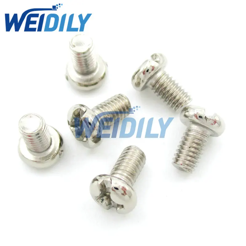 50PCS M3 Screw Diameter 3mm Length 5mm M3x5 DIY M3*5mm phillips Round Head Screws Iron Nickel Plating