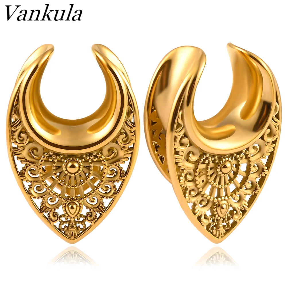 

Vankula wholesale lots bulk New Saddle Ear Gauges Ear Weights Body Jewelry for selling