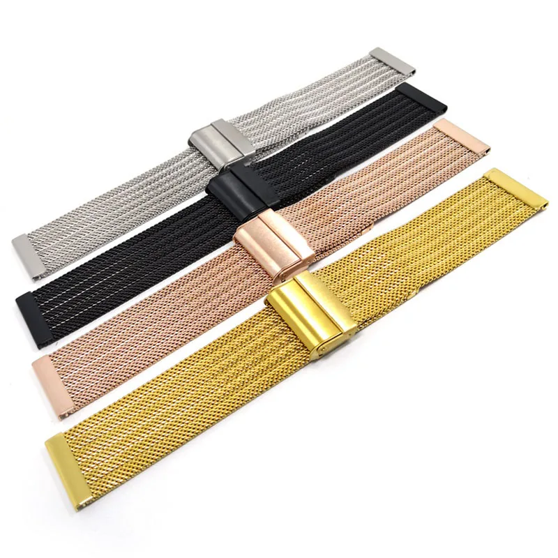 18mm 20mm 22mm 24mm Milanese Watch Strap Universal Wrist Band Men Women Replacement Bracelet Mesh Strap Sport Watch Accessories image 2