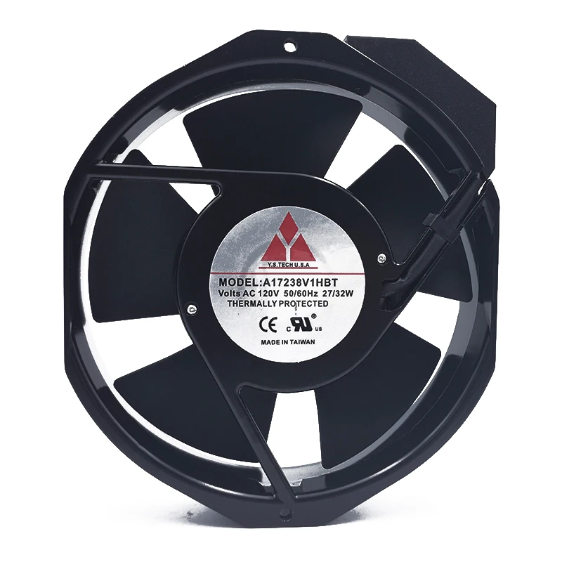 

170*150*50MM Y.S.TECH A17238V1HBT 120V 27/32W 17.2CM Aluminum frame AC cabinet cooling fan