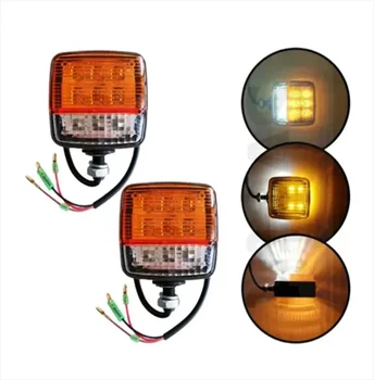 2 adet LED Forklift ışık 12v-80v traktör dönüş sinyali motosiklet yön göstergesi Amber beyaz kamyon römork pozisyon lambası yeni