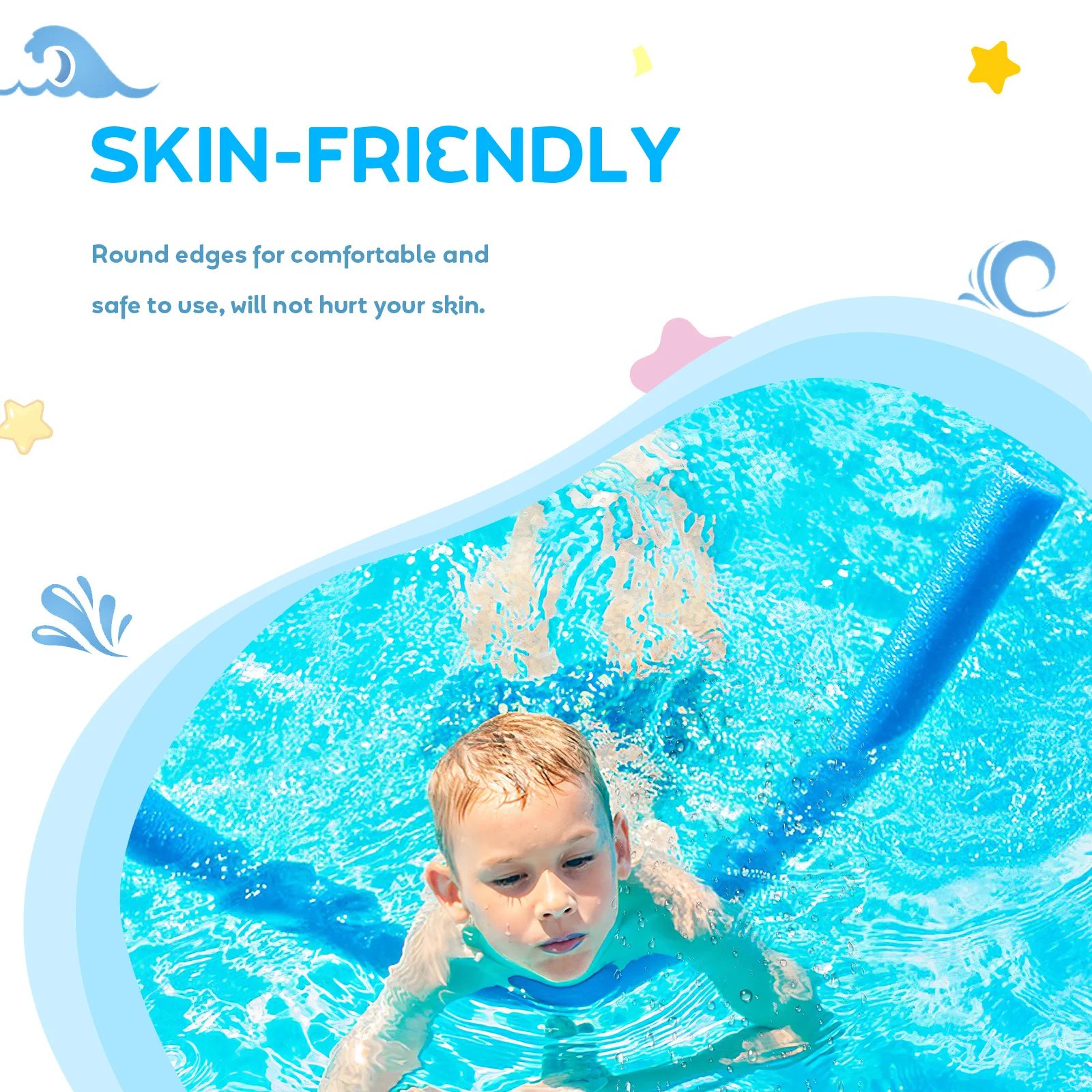 모든 연령대를 위한 수영장 누들 폼 플로팅 도구 휴대용 수영장 플로트 스틱 물놀이 수영 수업 및 게임용