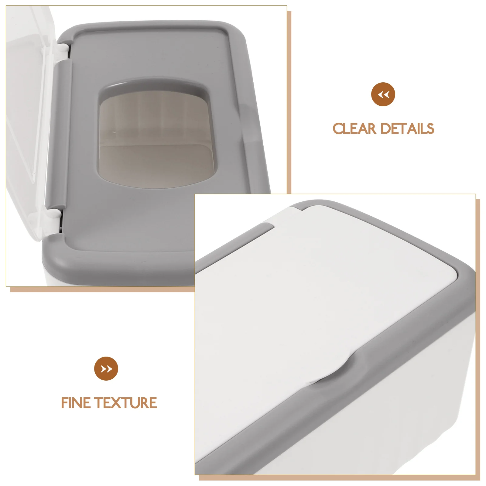 

Dustproof Wet Dry Wipes Storage Box Tissue Organizer Holder Rectangle Plastic Household Napkin Container Paper Towel Dispenser