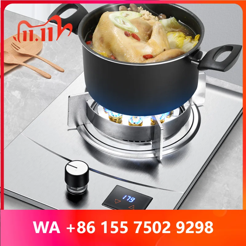 Single  Desktop Liquefied Natural Embedded Stainless Steel Fier Fire  Cooker
