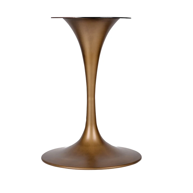 Customized DIY Metal Pedestal Simple Iron Trumpet Table Legs Feet Stand Modern Tulip Table Base for Hotel Restaurant Living Room