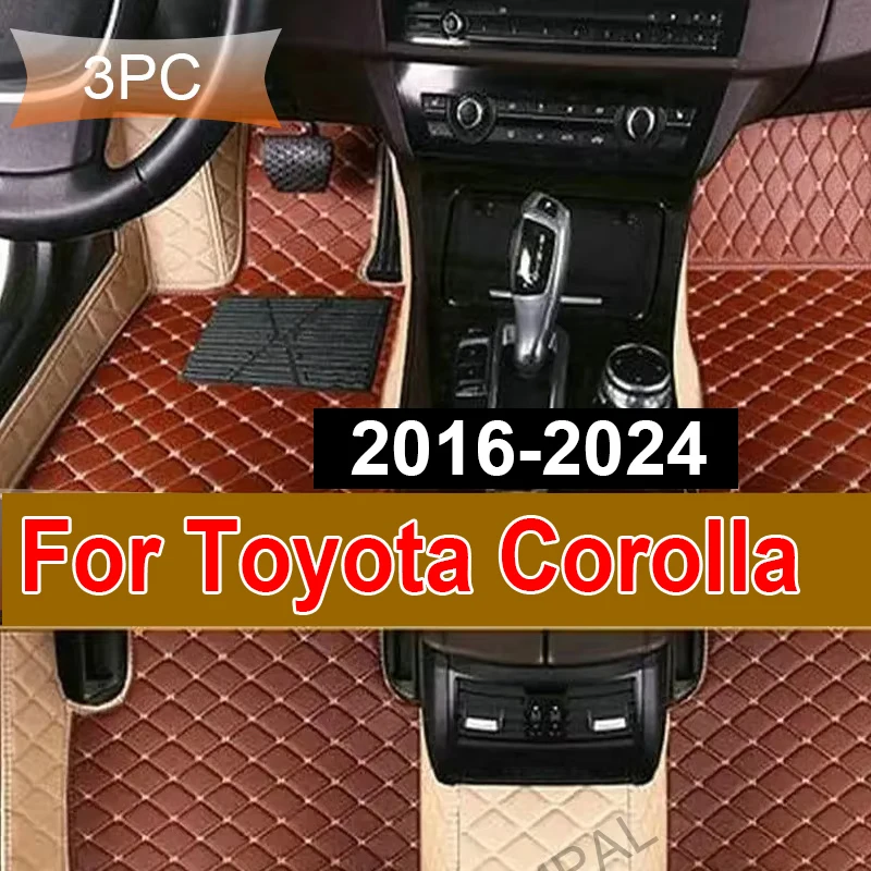 Car Floor Mats For Toyota Corolla Hybrid 2016~2024 2024 2023 2022 2021 2020 2019 2018 2017 2016 Car Accessories