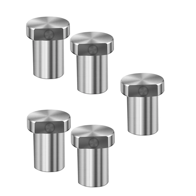 5Pcs Stainless Steel Workbench Peg Brake Stops Clamp Woodworking Table Limit Block Workbench Workshop Tools