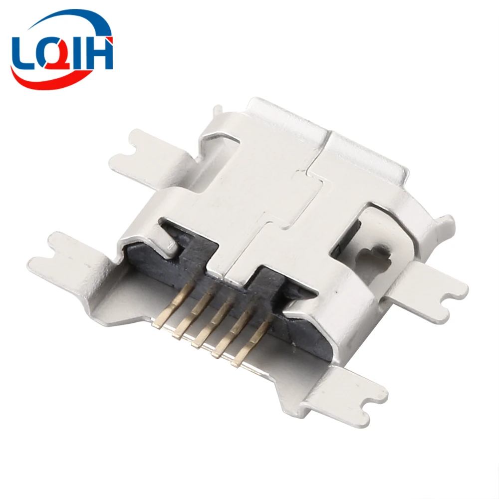 10PCS MICRO USB Female Charging Socket 5S 1.17 Sink Type Crimped Patch MK5P Android Phone  Interface