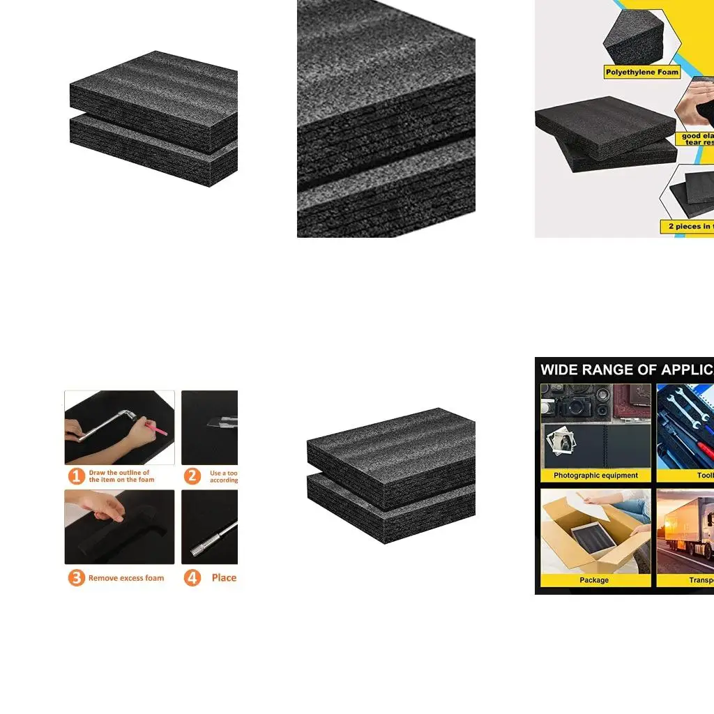  Water Resistant Polyethylene Foam Mats Inserts For Crafts Long Term Item Safety