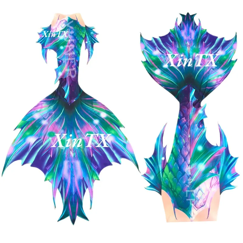 Customization ProfessionaMermaid Tail Coach Training Aquarium Performance Fish Skin Can Be Matched With Large Size Mermaid Fins