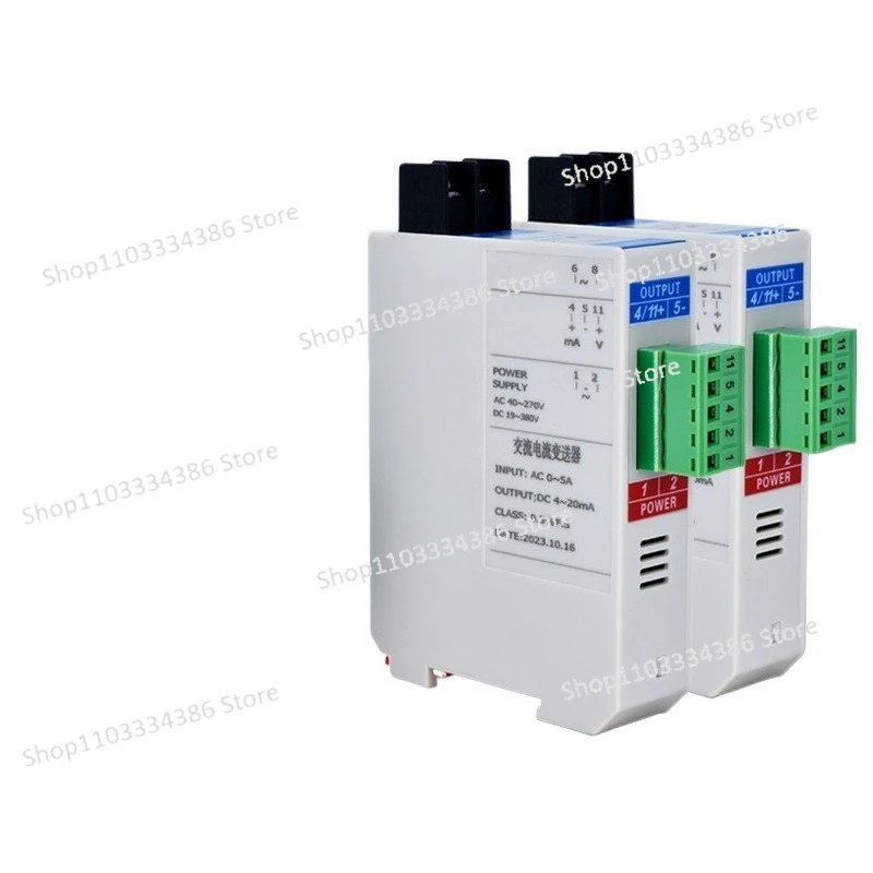 

Single-phase AC DC Current Voltage Transmitter 220V Input AC-5A To 4-20mA5V10V Wide Voltage