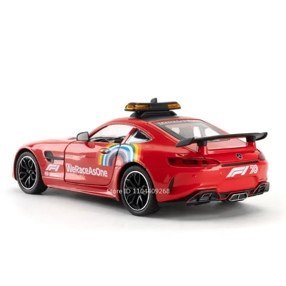 1:24 GTR Safety 300SL Sportwagen-Modell Spielzeug aus Legierung mit Sound und Licht Stoßdämpfung Miniatur-Fahrzeugmodelle Sammlerstück Geschenk – Detail 13