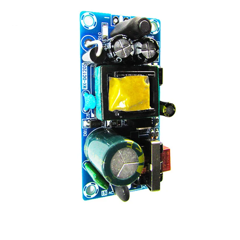 AC-DC 12V1A 12W Switching Power Supply Module Bare Circuit 85-264V to 12V 1A Board for Replace/Repair