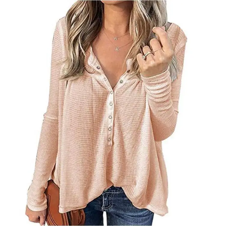 تي شيرت نسائي طويل من Sve Street Sle فضفاض مناسب من مزيج القطن والبوليستر Color Crew Ne irt Autumn Faion للسيدات