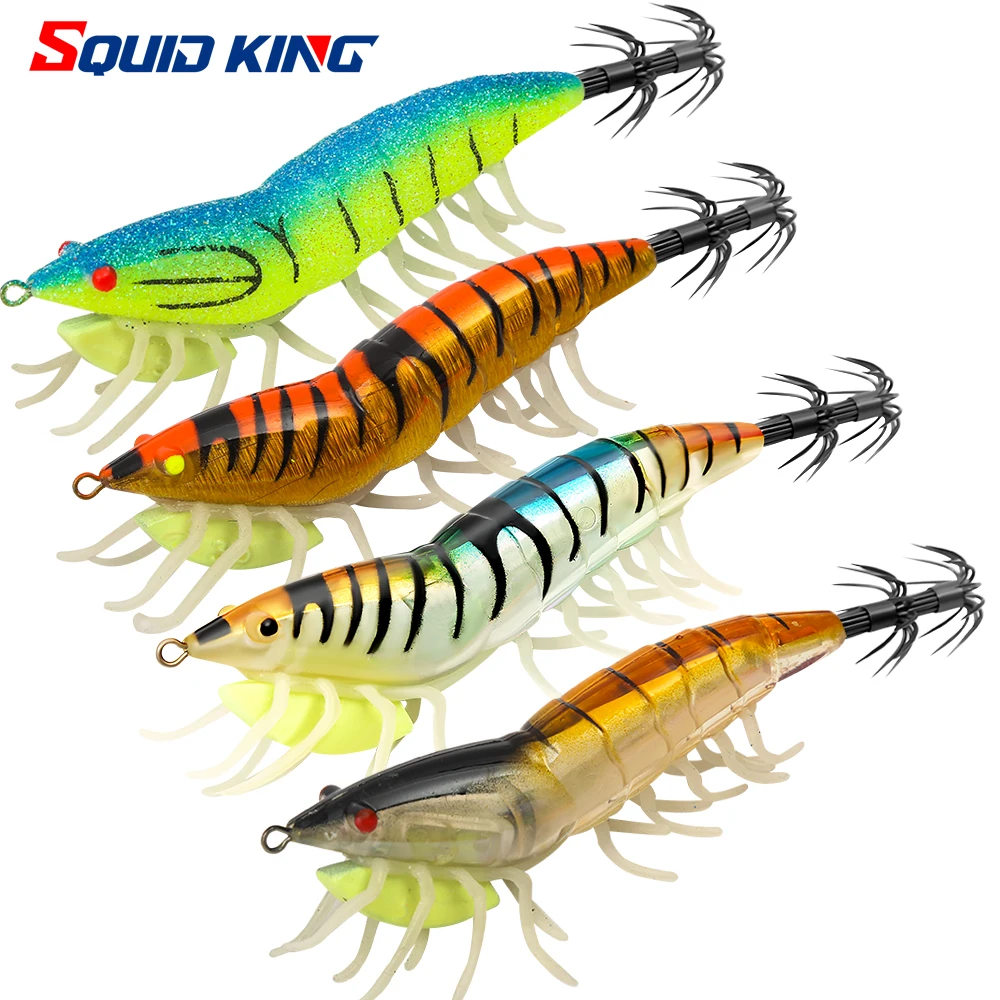 Squid Jig 24g luminous Squid Bait with sound squid lure jig octopus lure sea jig game fishing lure cuttlefish Bait squid hook