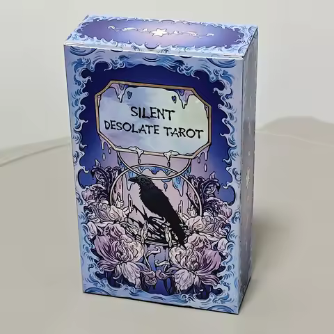 Silent Desolate Tarot Deck 78 Pcs Cartoon Tarot Cards Based on Rider System 10.3*6cm