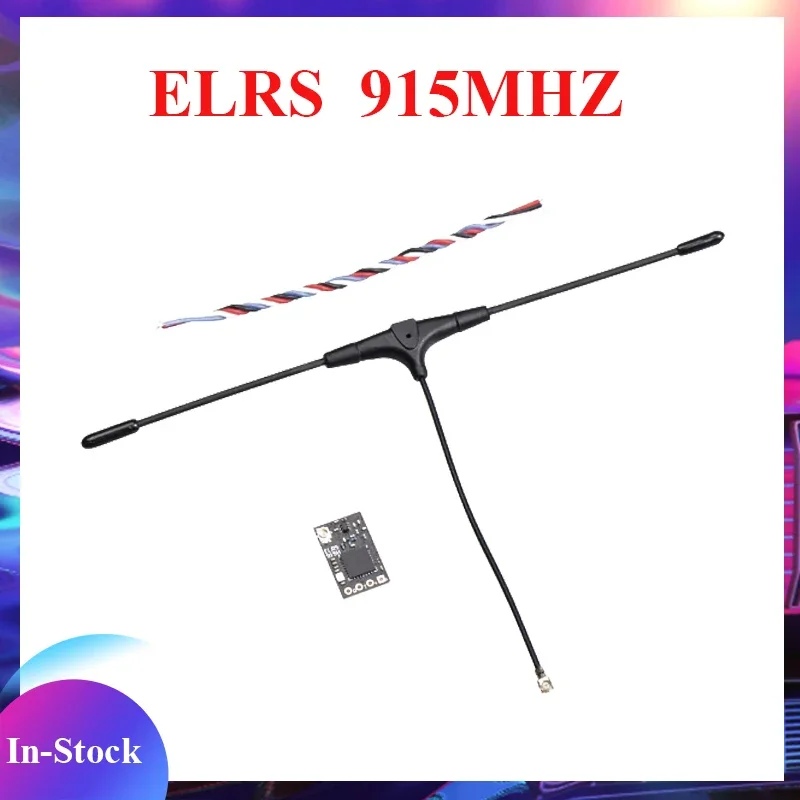 JHEMCU ELRS 915MHZ Radio Nano Long Range Receiver Open Source and High Refresh Rate Subminiature RX for FPV Freestyle Drone