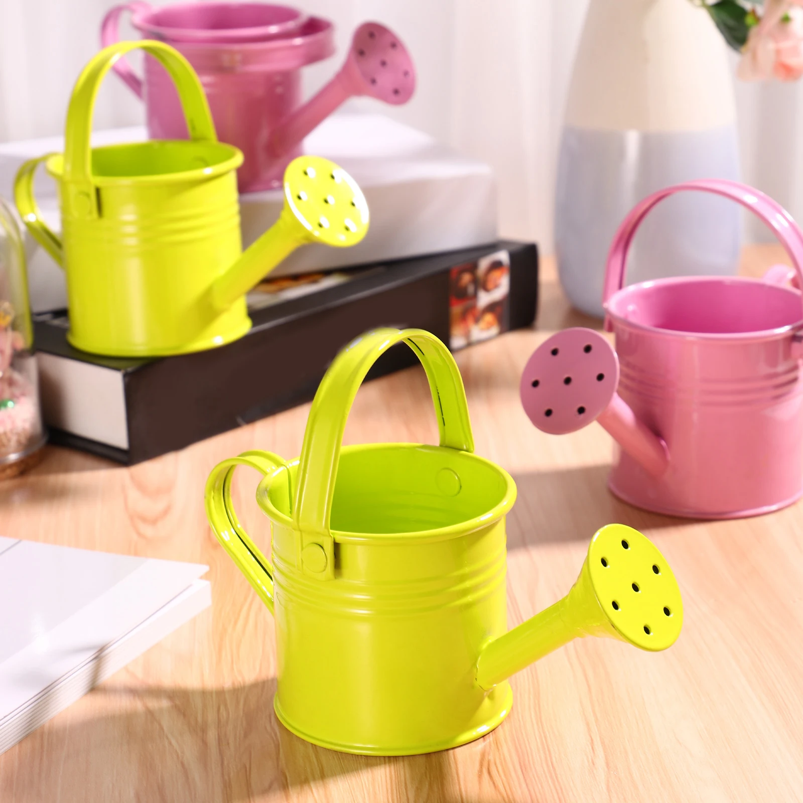 

Kids Watering Can Children Cute Small Colorful Mini Size Garden Pot Plant Tool Vibrant Kids Beach Play Sprinkler