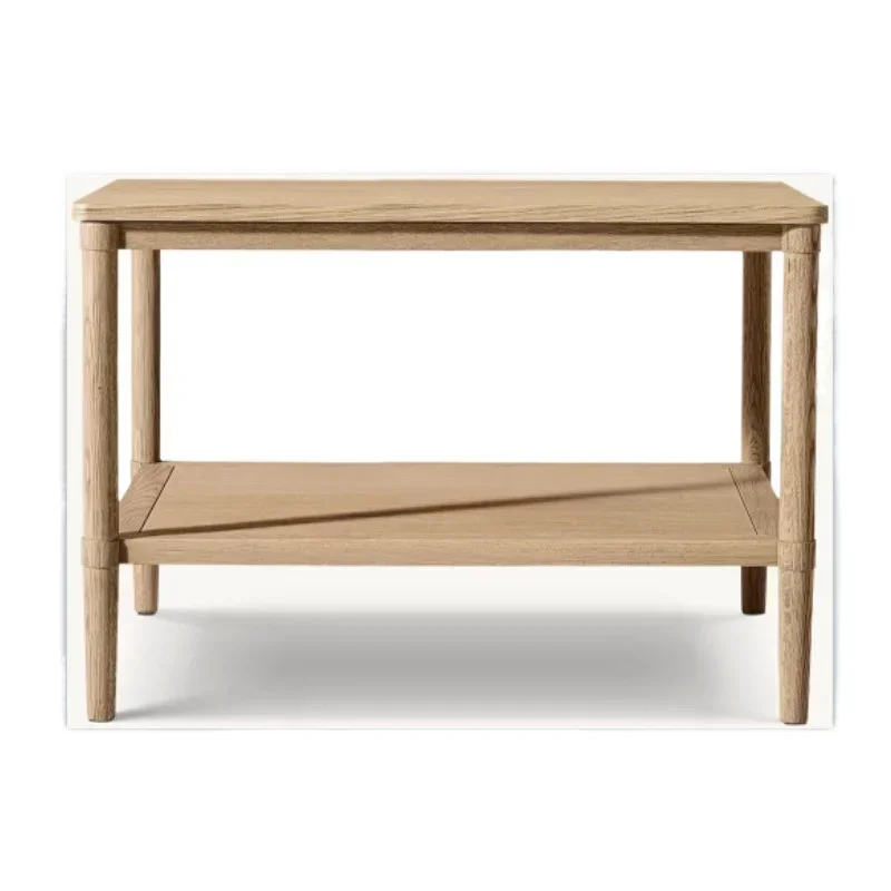 

American country villa room solid wood coffee table high-end luxury American coffee table