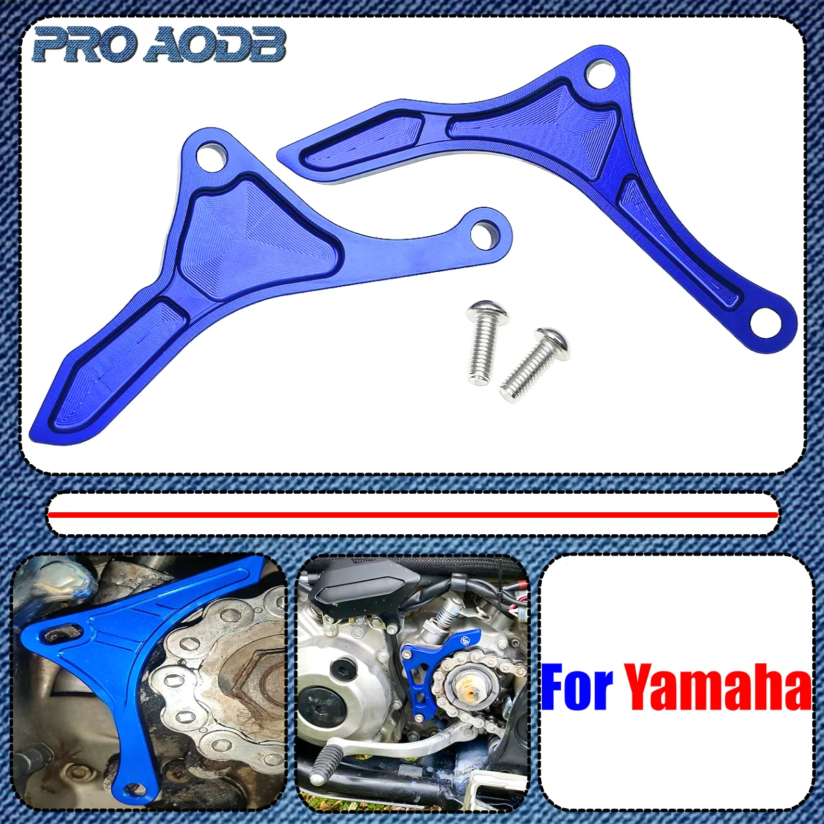 

Motorcycle Engine Plate Case Saver Cover Guard Protector For Yamaha YZ250F YZ450F YZ250FX YZ450FX WR250F WR450F 2001-2020