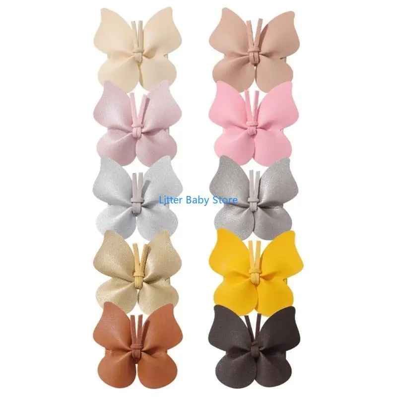 

N80C 10pcs Barrettes Headwear Headdress Hairpin Hair Clips Accessories Butterfly Hair Clips for Baby Toddlers Hairclip