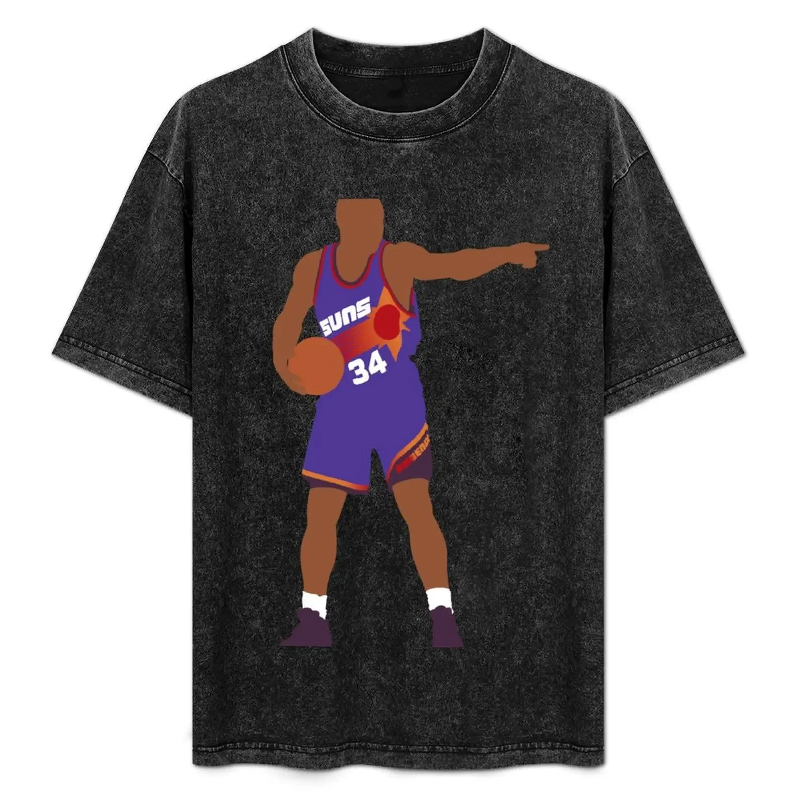 

Charles Barkley Suns T-Shirt funny costumes tops sports fans slim fit t shirts for men