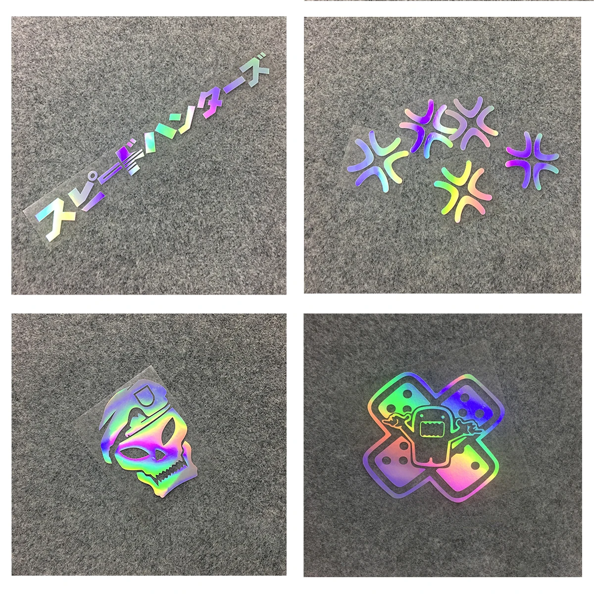 Regenbogen-Chamäleon Personalisierter Holographischer Transfer 3D-Aufkleber Maßgefertigtes Selbstklebendes Etikett Wasserdichtes Glitzer-Logo Glänzender Aufkleber – Detail 4