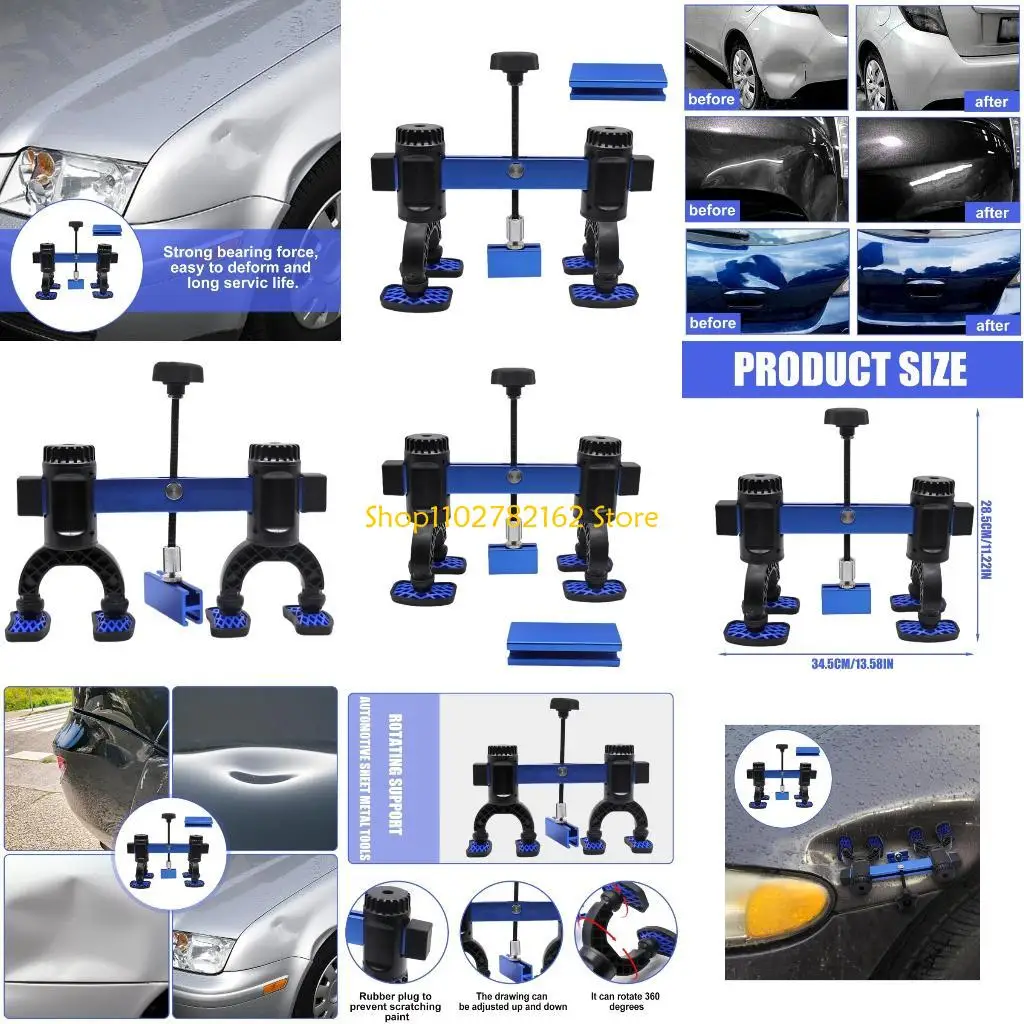 

547B Автомобильный выпуклый экстрактор, многоугольный инструмент для удаления неровностей, съемник для ремонта вмятин, вращение
