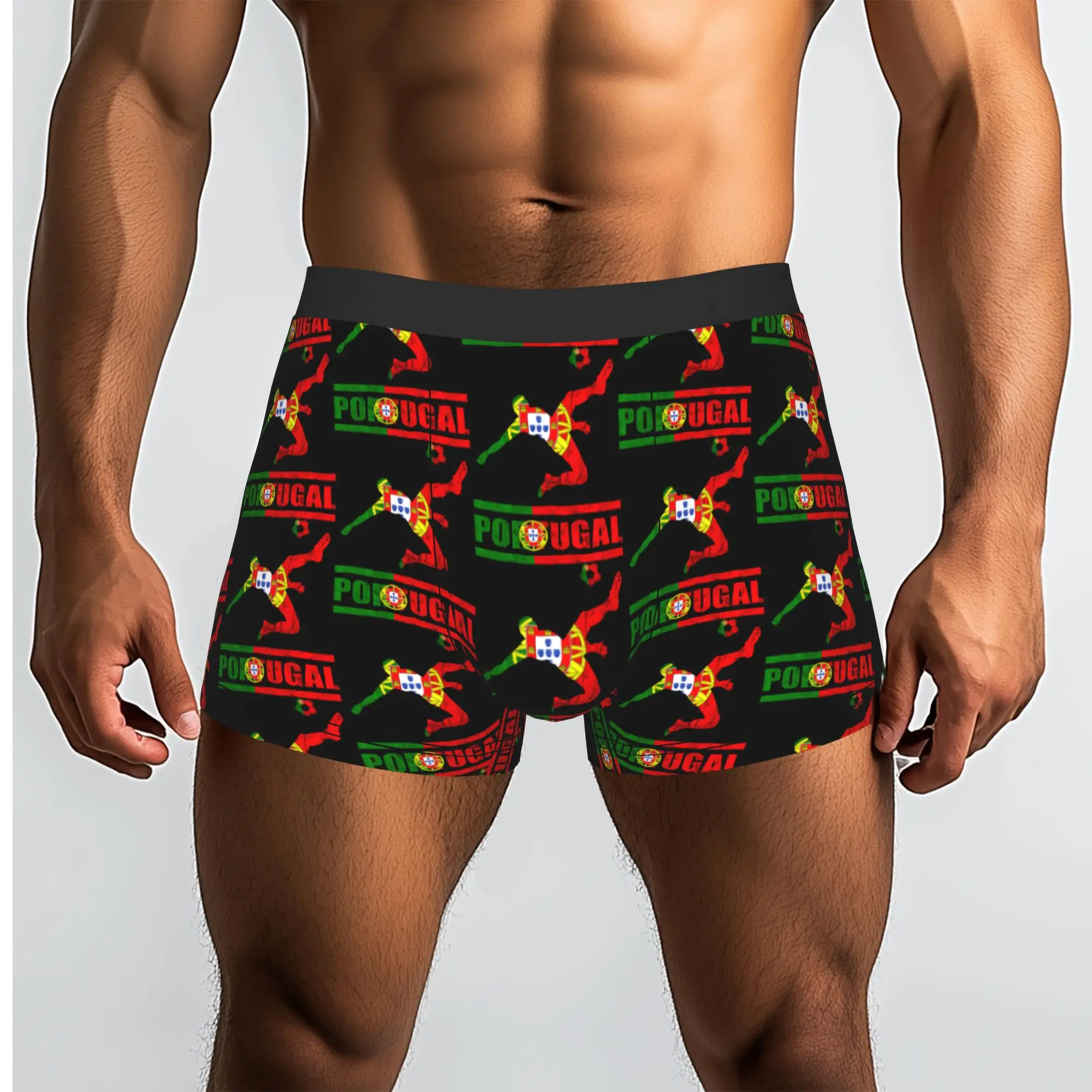 Portuguese Flag  Portuguese Underpants Homme Panties Male Underwear Ventilate Shorts Boxer Briefs