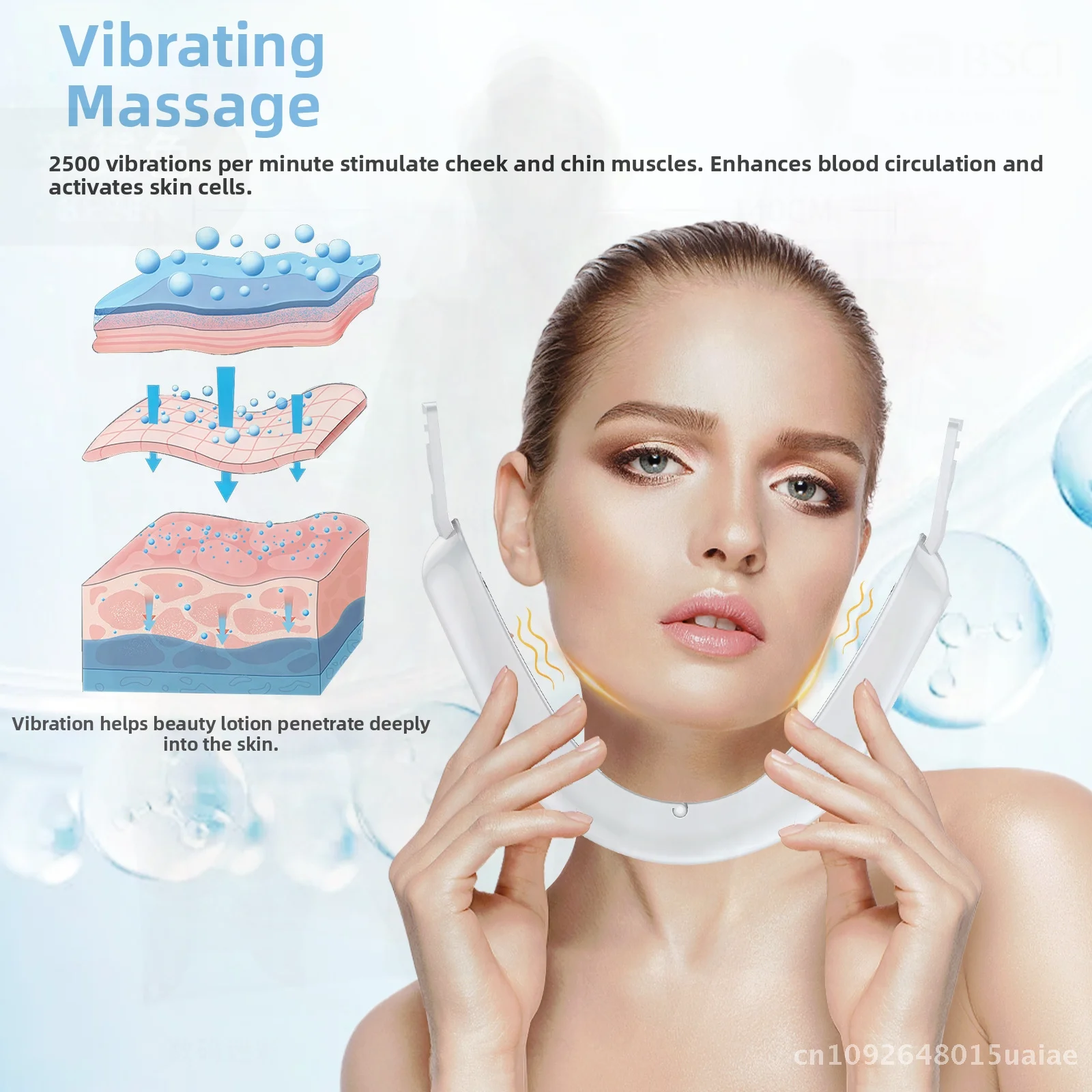 Micro-Current Face Slimming Device Color Light Skin Rejuvenation Double Chin Vibration Lifting Beauty Instrument French Pattern