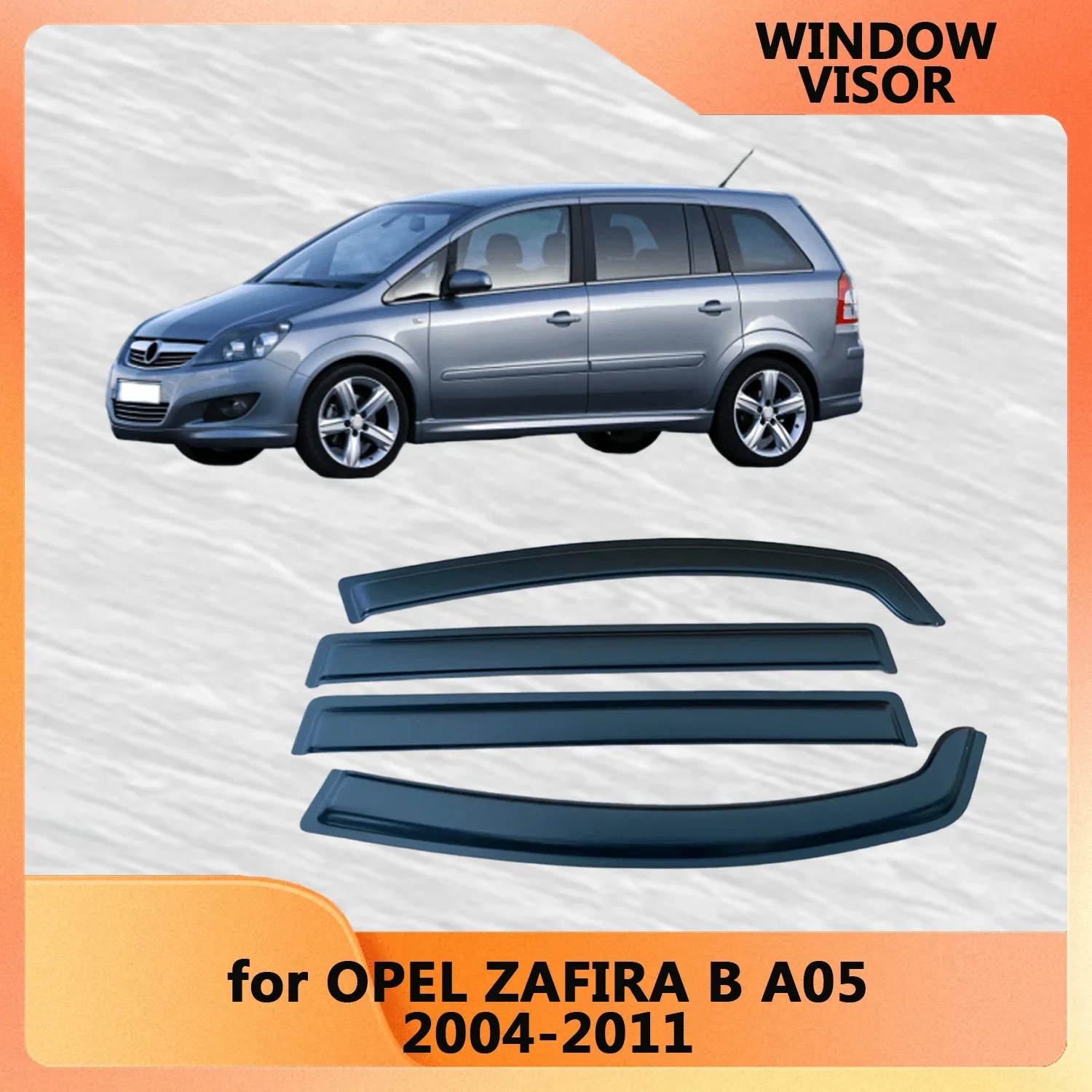

Оконный козырек для OPEL ZAFIRA B A05 2004 2005 2006 2007 2008 2009 2010 2011 Ветровые дефлекторы Дождевики Дверной козырек Вентиляционные шторы